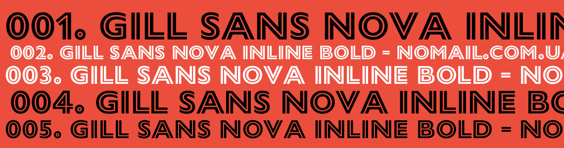 Gill sans bold