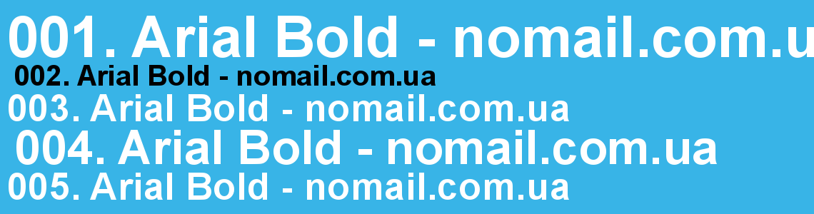 Шрифт Arial Bold