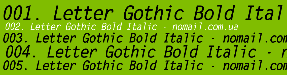 Gothic bold