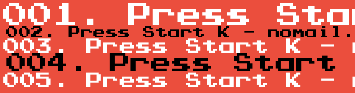 Press start 2p