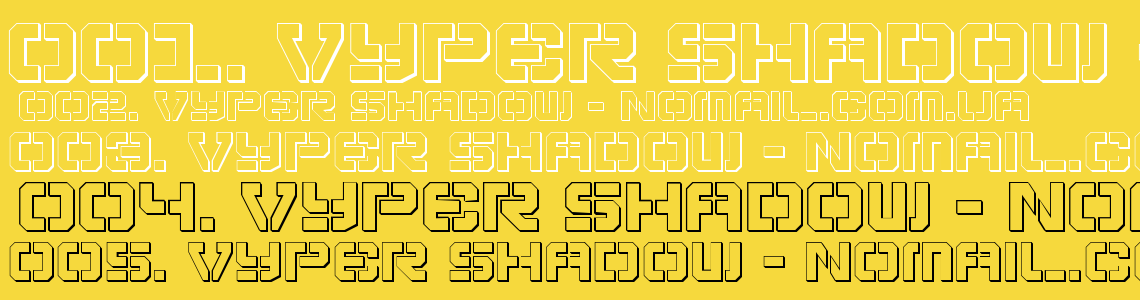 Шрифт Vyper Shadow