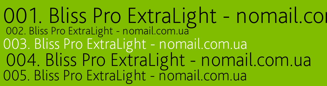 Шрифт Bliss Pro ExtraLight