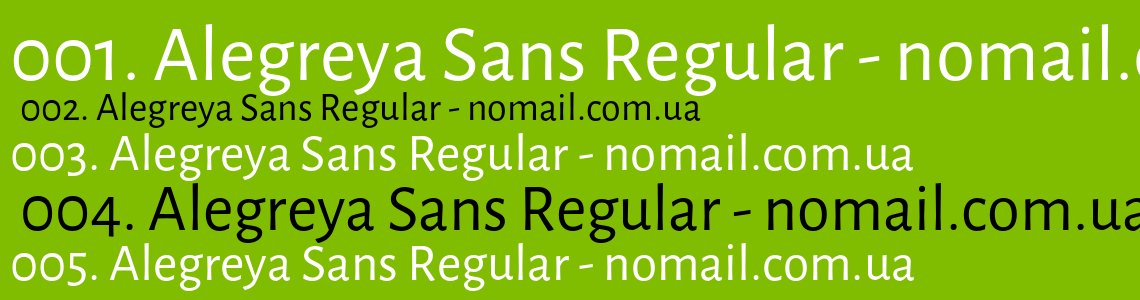 Шрифт sans regular