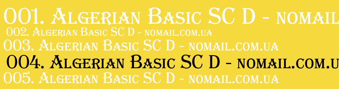 Nomail font