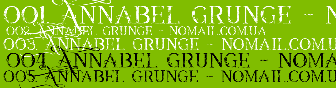 Шрифт Annabel grunge