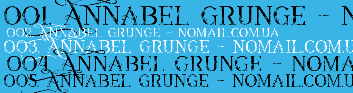 Шрифт Annabel grunge