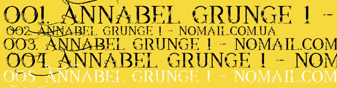 Шрифт Annabel grunge 1