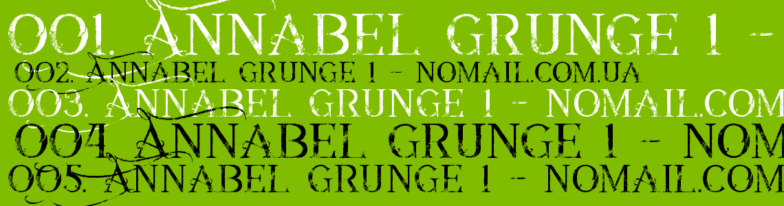 Шрифт Annabel grunge 1