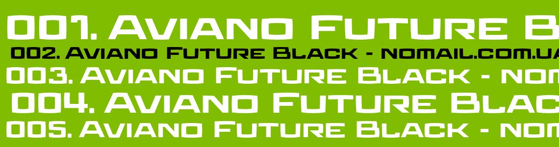 Шрифт Aviano Future Black