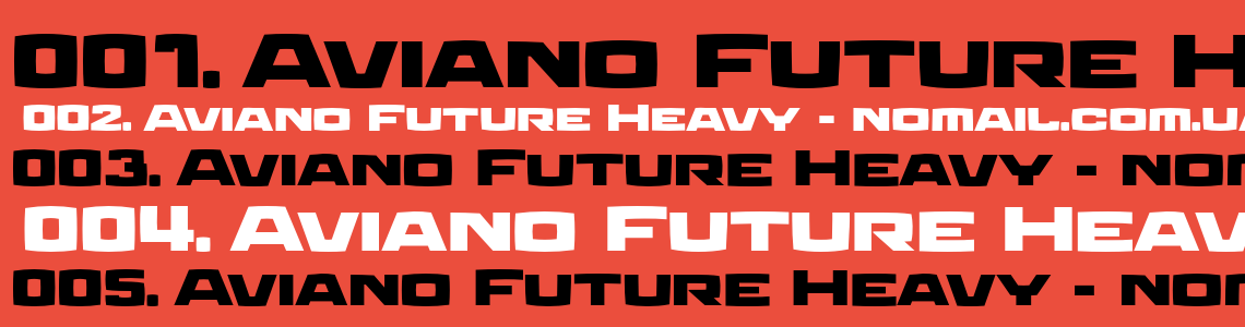 Шрифт Aviano Future Heavy