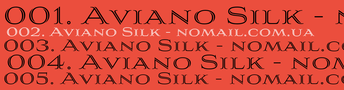 Шрифт Aviano Silk