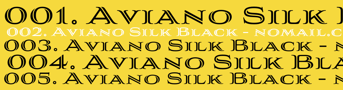 Шрифт Aviano Silk Black