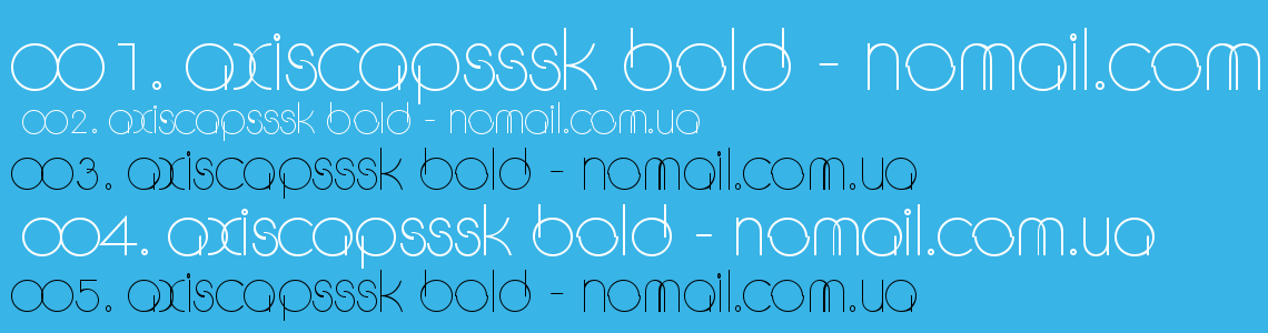 Шрифт AxisCapsSSK Bold