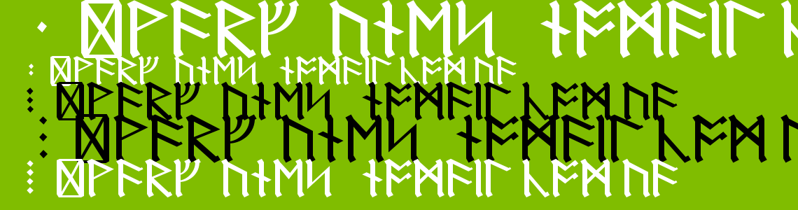 Шрифт Dwarf Runes