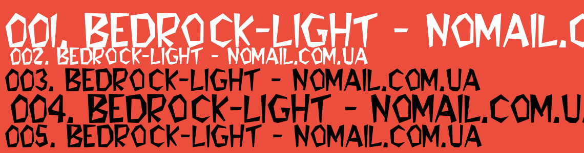 Шрифт Bedrock-Light