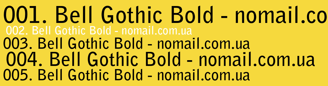 Gothic bold