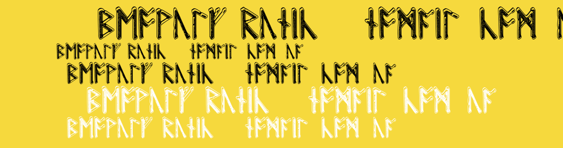 Шрифт Beowulf Runic