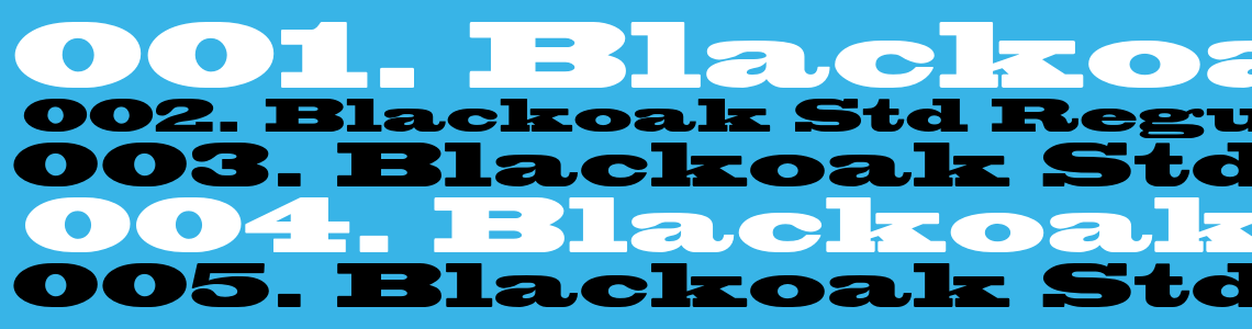 Шрифт Blackoak Std Regular