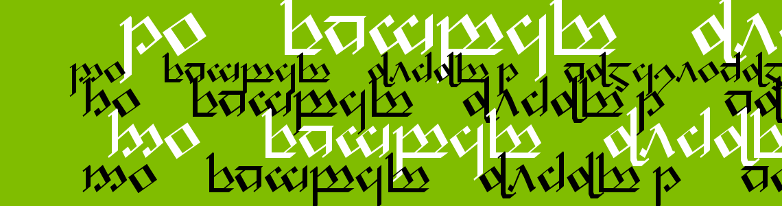Шрифт Tengwar Noldor 1