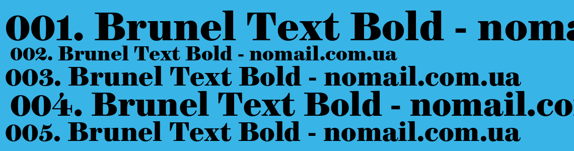 Шрифт Brunel Text Bold