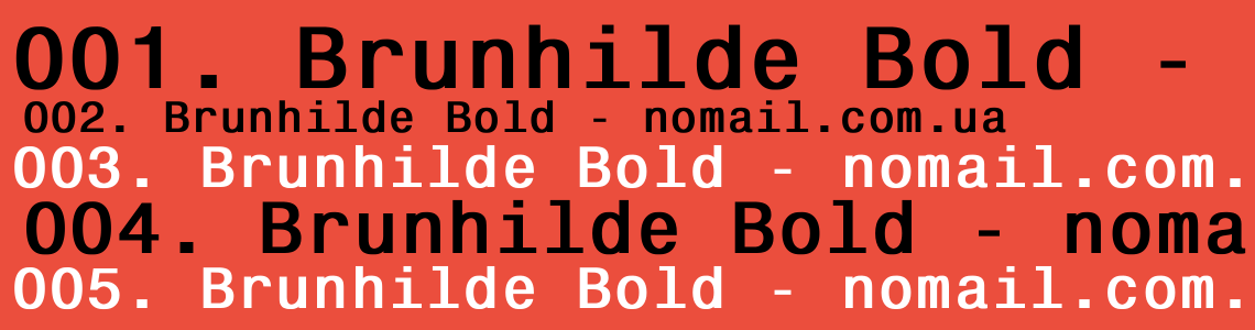 Шрифт Brunhilde Bold