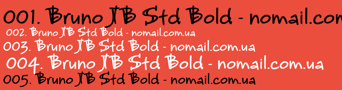 Шрифт Bruno JB Std Bold