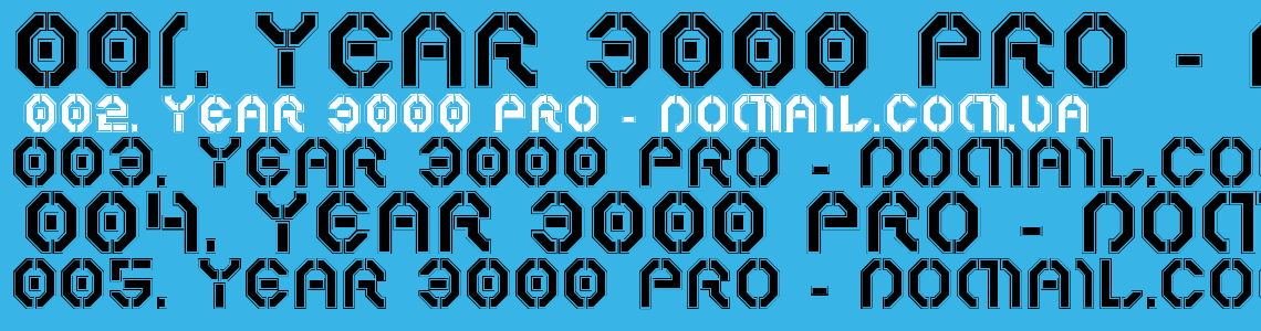 Шрифт Year 3000 Pro