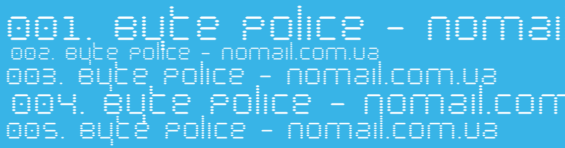 Шрифт Byte Police