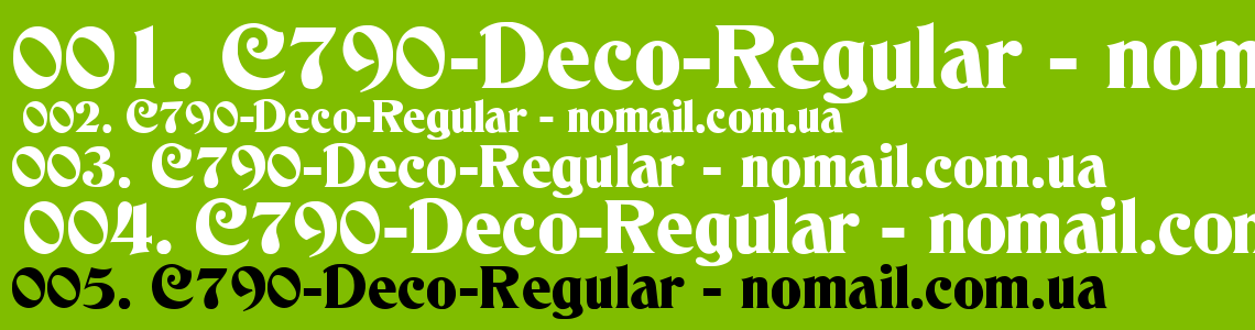 Шрифт C790-Deco-Regular