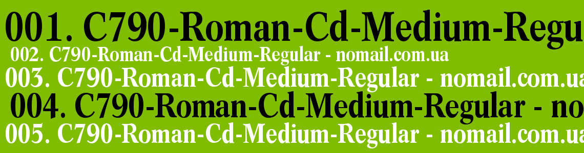 Шрифт C790-Roman-Cd-Medium-Regular