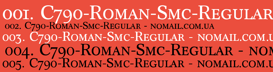 Шрифт C790-Roman-Smc-Regular