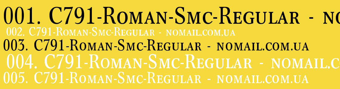 Шрифт C791-Roman-Smc-Regular