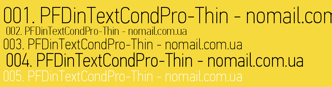 Шрифт cond pro