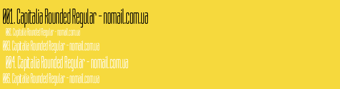 Шрифт Capitalia Rounded Regular