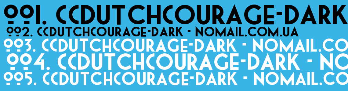 Шрифт CCDutchCourage-Dark