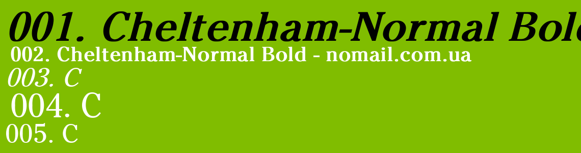 Шрифт Cheltenham-Normal