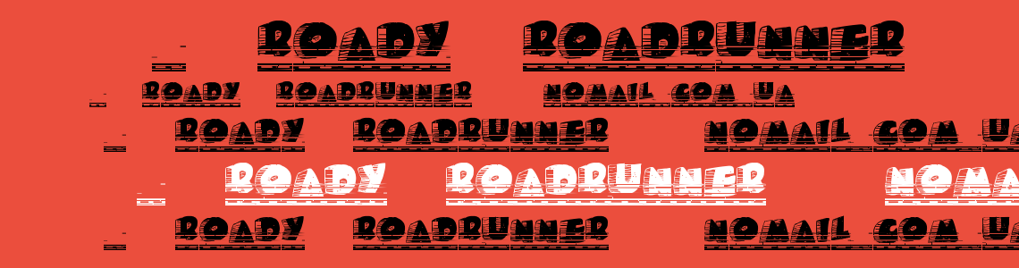 Шрифт Roady Roadrunner