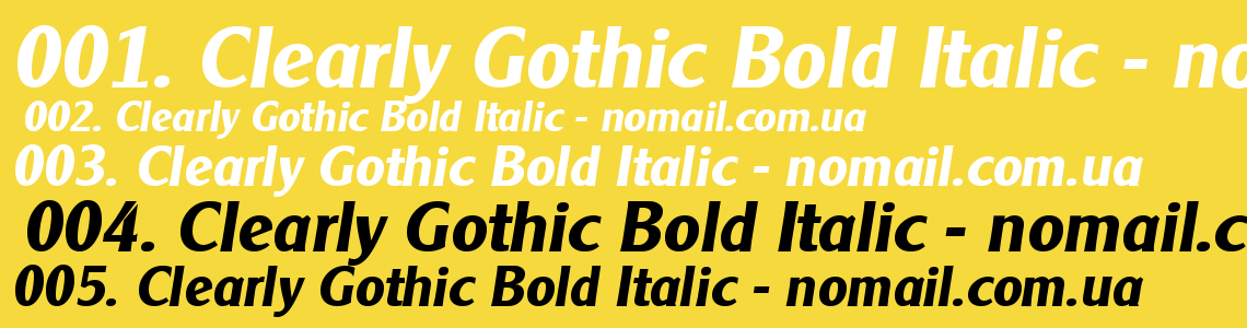 Gothic bold