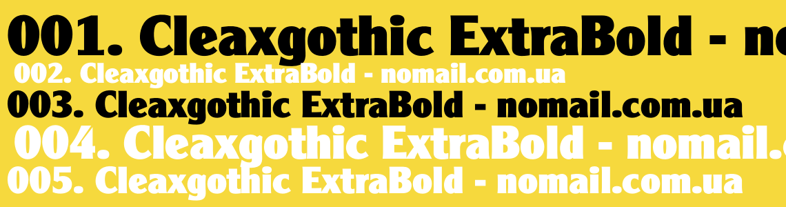 Шрифт extrabold