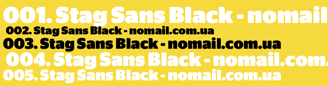 Шрифт Stag Sans Black