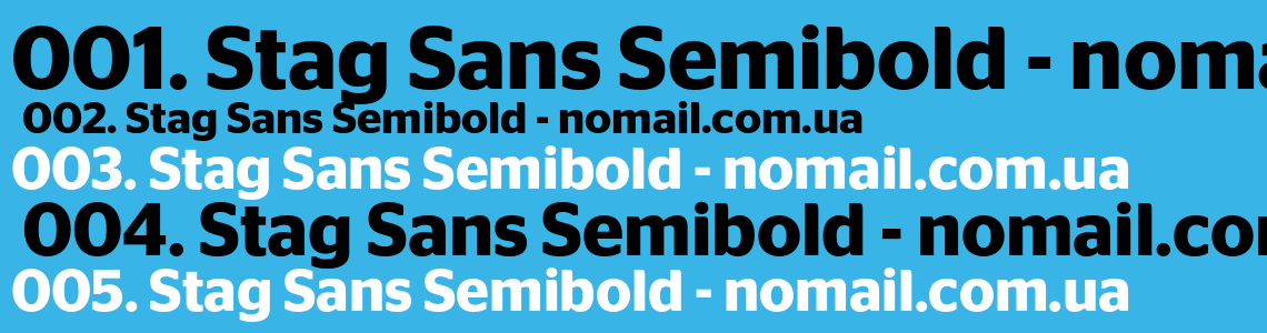 Шрифт Stag Sans Semibold