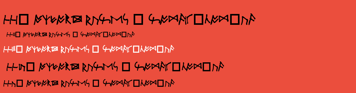 Шрифт Oxford Runes