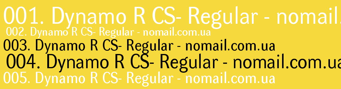 Шрифт Dynamo R CS- Regular