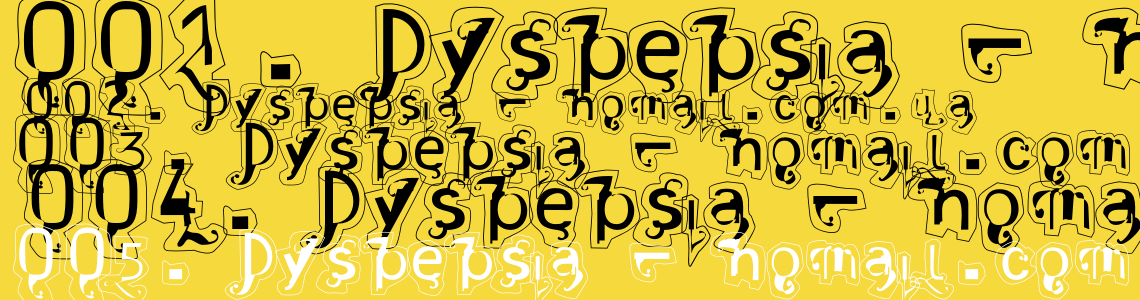 Шрифт Dyspepsia