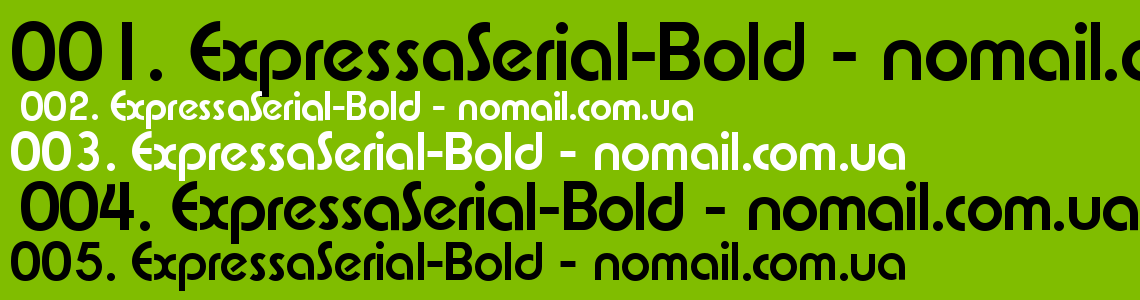 Шрифт ExpressaSerial-Bold
