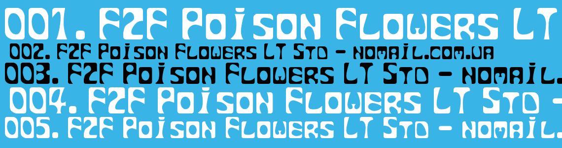 Шрифт F2F Poison Flowers LT Std