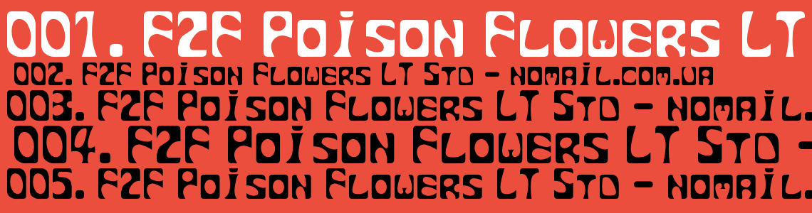 Шрифт F2F Poison Flowers LT Std