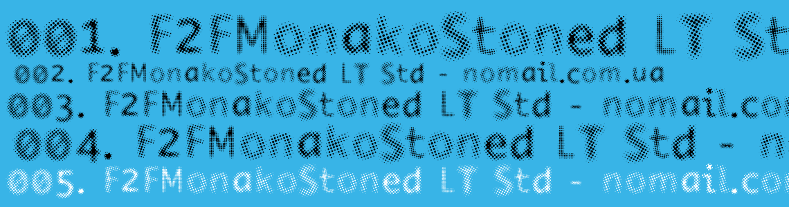 Шрифт F2FMonakoStoned LT Std