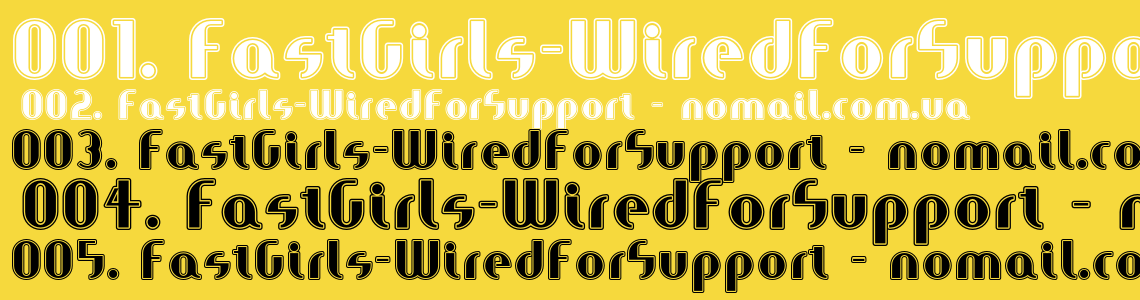 Шрифт FastGirls-WiredForSupport