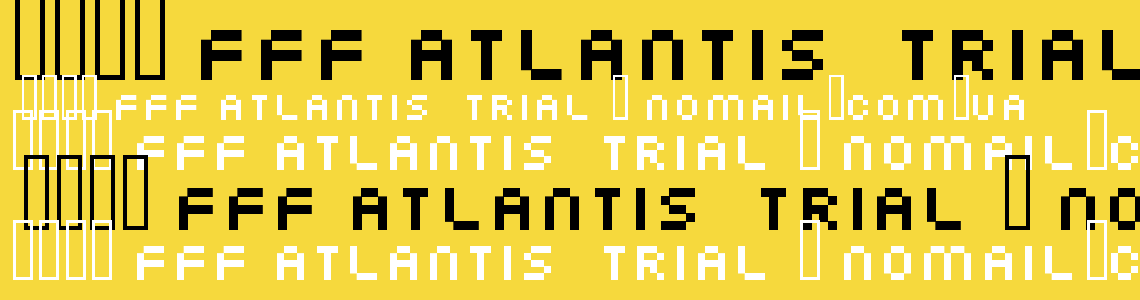 Шрифт FFF Atlantis  Trial